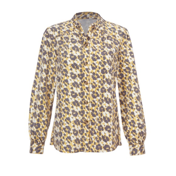 Cabi 5854 Providence Shirt Jacket, safari print - Picture 4 of 15